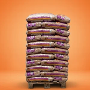 Agrofino Pallet – 66 zakken Naaldhout Pellets (15 kg per zak, 990 kg)